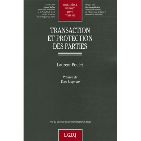 transaction et protection des parties