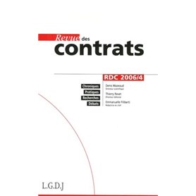 REVUE DES CONTRATS N 4 - 2006