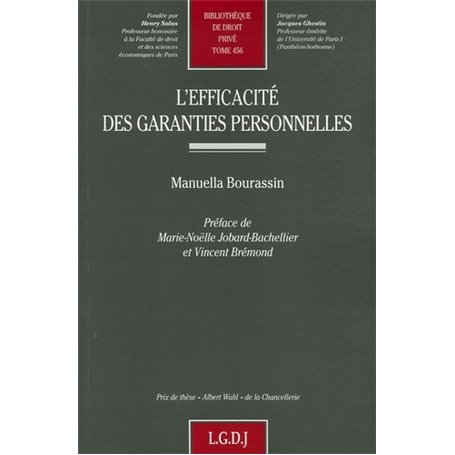 l'efficacité des garanties personnelles