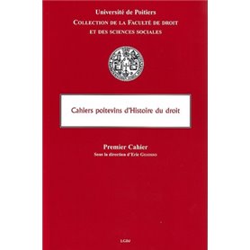 LES CAHIERS POITEVINS D'HISTOIRE DU DROIT