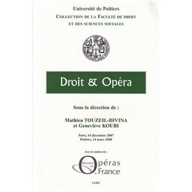 DROIT ET OPÉRA