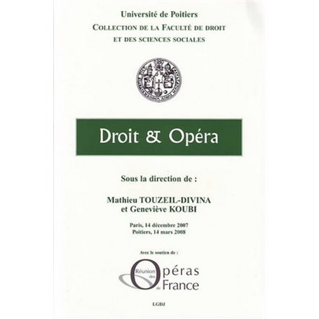 DROIT ET OPÉRA