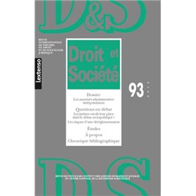 REVUE DROIT ET SOCIETE N 93 - 2016