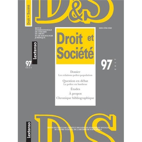 DROIT ET SOCIETE N 97 - 2017