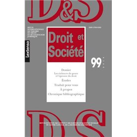 DROIT ET SOCIETE N 99-2018