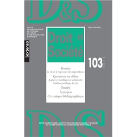 Revue Droit et Société, 2019 N°103