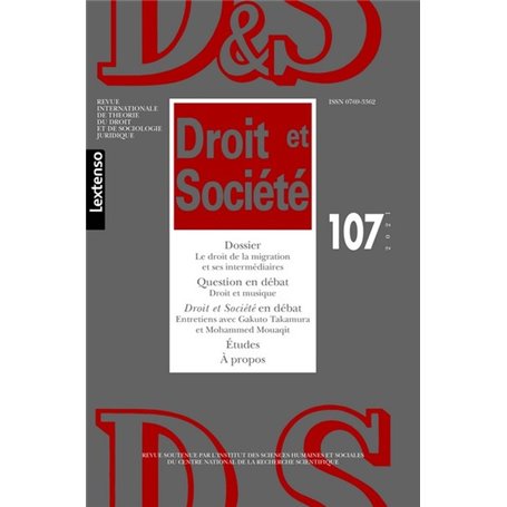 Droit & Société N°107-2021