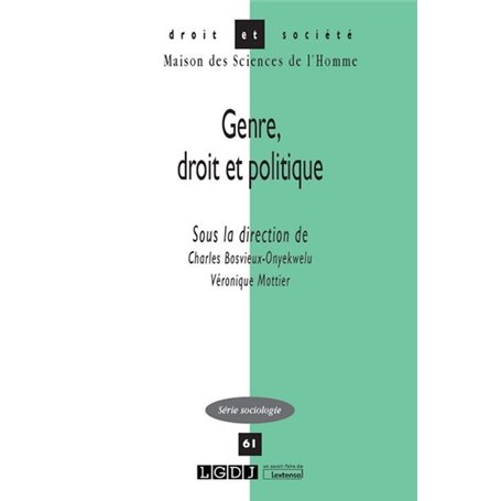 Genre, droit et politique