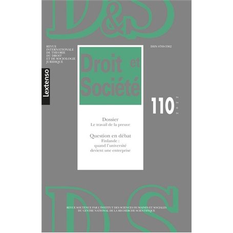 Droit & Société N°110-2022