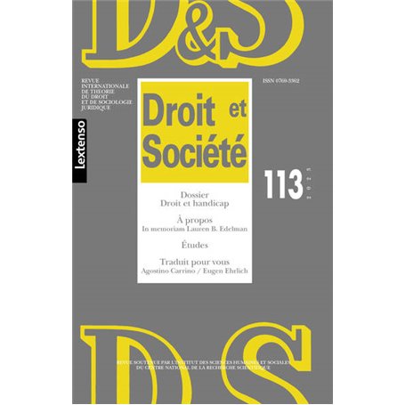 Droit et Société n°113-2023