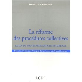 la réforme des procédures collectives