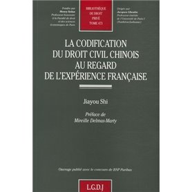 la codification du droit civil chinois au regard de l'expérience française