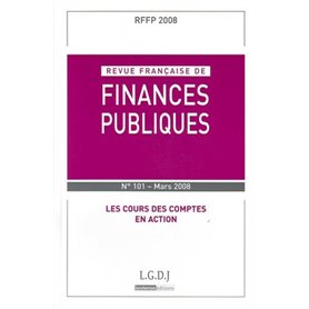 REVUE FRANÇAISE DE FINANCES PUBLIQUES N 101 - 2008