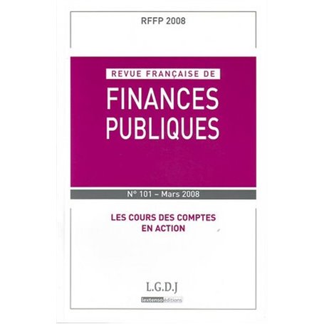 REVUE FRANÇAISE DE FINANCES PUBLIQUES N 101 - 2008