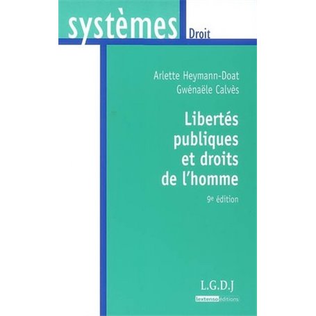 libertés publiques et droits de l'homme - 9ème édition