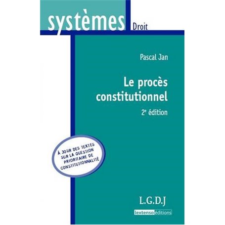 le procès constitutionnel - 2ème édition