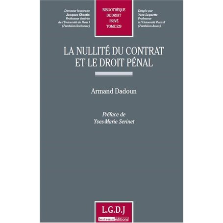 la nullité du contrat et le droit pénal