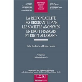 la responsabilité des dirigeants dans les sociétés anonymes en droit français et