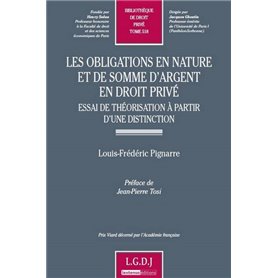 les obligations en nature et de somme d'argent en droit privé