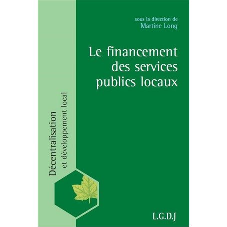 le financement des services publics locaux