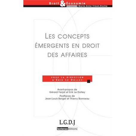 les concepts émergents en droit des affaires