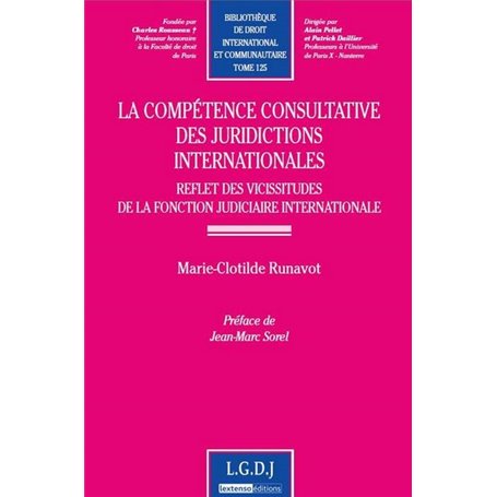 la compétence consultative des juridictions internationales