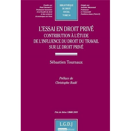 l'essai en droit privé