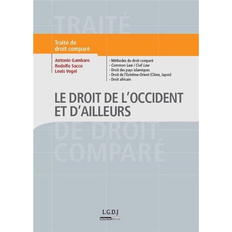 traité de droit comparé - le droit de l'occident et d'ailleurs