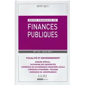 REVUE FRANÇAISE DE FINANCES PUBLIQUES N 114 - 2011