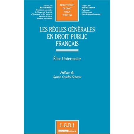 les règles générales en droit public français