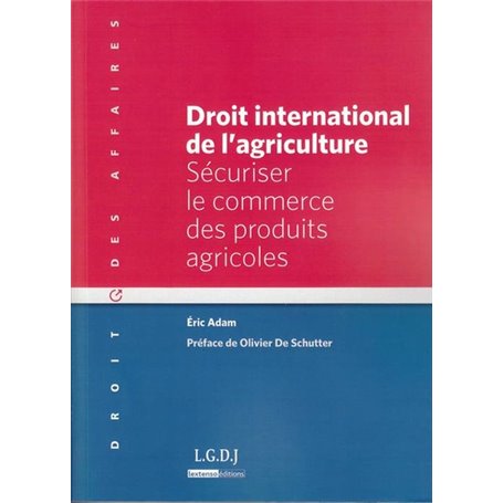 droit international de l'agriculture