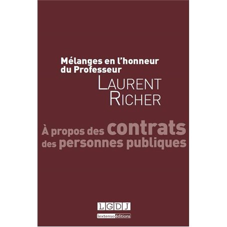 mélanges en l'honneur de laurent richer