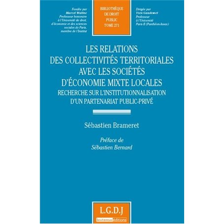 LES RELATIONS DES COLLECTIVITÉS TERRITORIALES AVEC LES SOCIÉTÉS D'ÉCONOMIE MIXTE