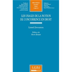 les usages de la notion de concurrence en droit