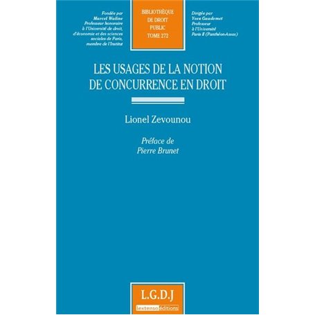 les usages de la notion de concurrence en droit