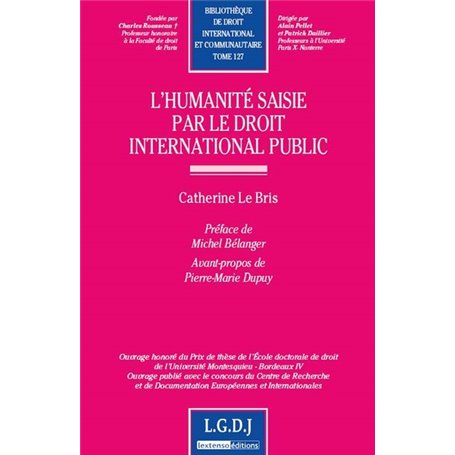 l'humanité saisie par le droit international public