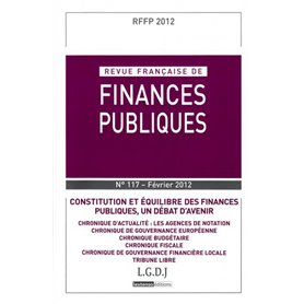 REVUE FRANÇAISE DE FINANCES PUBLIQUES N 117 - 2012
