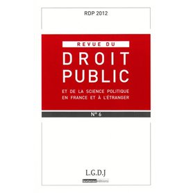 REVUE DU DROIT PUBLICN N 6 2012