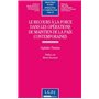 le recours à la force dans les opérations de maintien de la paix contemporaines