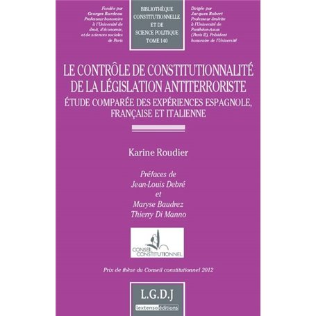 le contrôle de constitutionnalité de la législation anti-terroriste