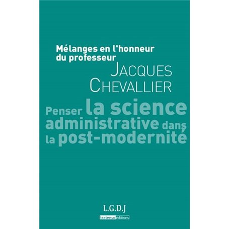 mélanges en l'honneur du professeur jacques chevallier