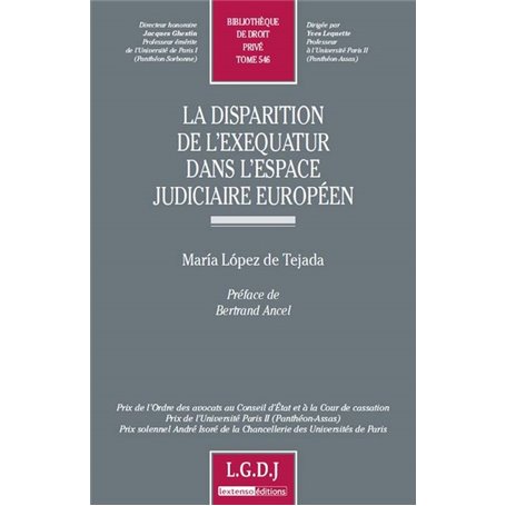 la disparition de l'exequatur dans l'espace judiciaire européen