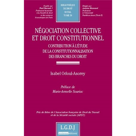 négociation collective et droit constitutionnel. contribution à l'étude de la co