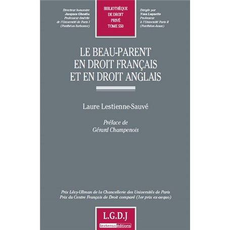 LE BEAU-PARENT EN DROIT FRANÇAIS ET EN DROIT ANGLAIS