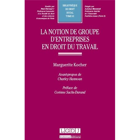 la notion de groupe d'entreprises en droit du travail