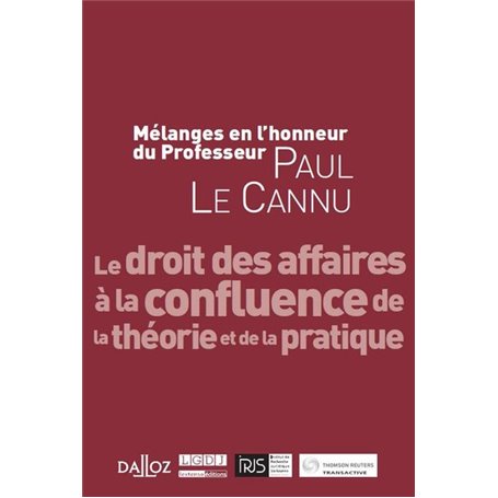 mélanges en l'honneur du professeur paul le cannu