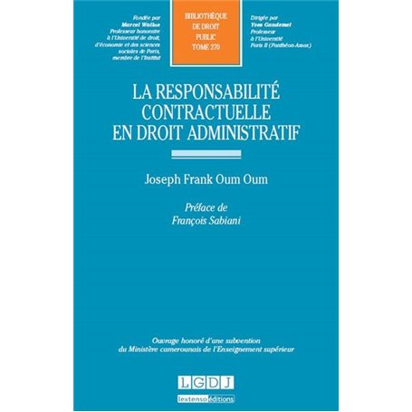 la responsabilité contractuelle en droit administratif