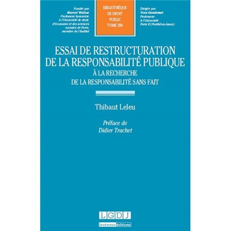 essai de restructuration de la responsabilité publique