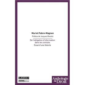 de l'obligation d'information dans les contrats