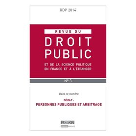 REVUE DU DROIT PUBLIC N 3 2014